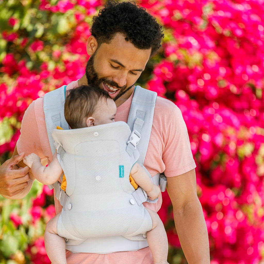 Flip 4-In-1 Light & Airy Convertible Baby Carrier, Adjustable, Ergonomic Babywearing, Registry Essential, Baby Carrier for Newborn to Toddler | Adjustable Fit, Enhanced Lumbar Support, Ergonomic Hands-Free Parenting, Registry Gift, for Newborns and Toddlers