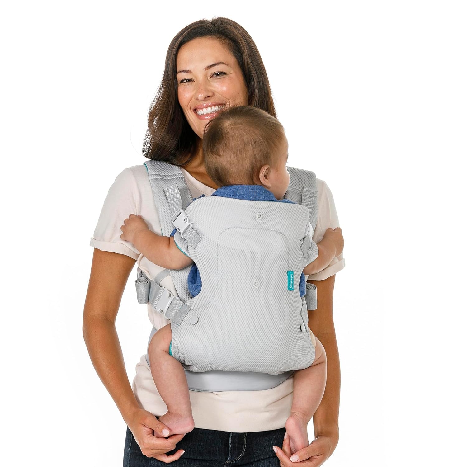 Flip 4-In-1 Light & Airy Convertible Baby Carrier, Adjustable, Ergonomic Babywearing, Registry Essential, Baby Carrier for Newborn to Toddler | Adjustable Fit, Enhanced Lumbar Support, Ergonomic Hands-Free Parenting, Registry Gift, for Newborns and Toddlers