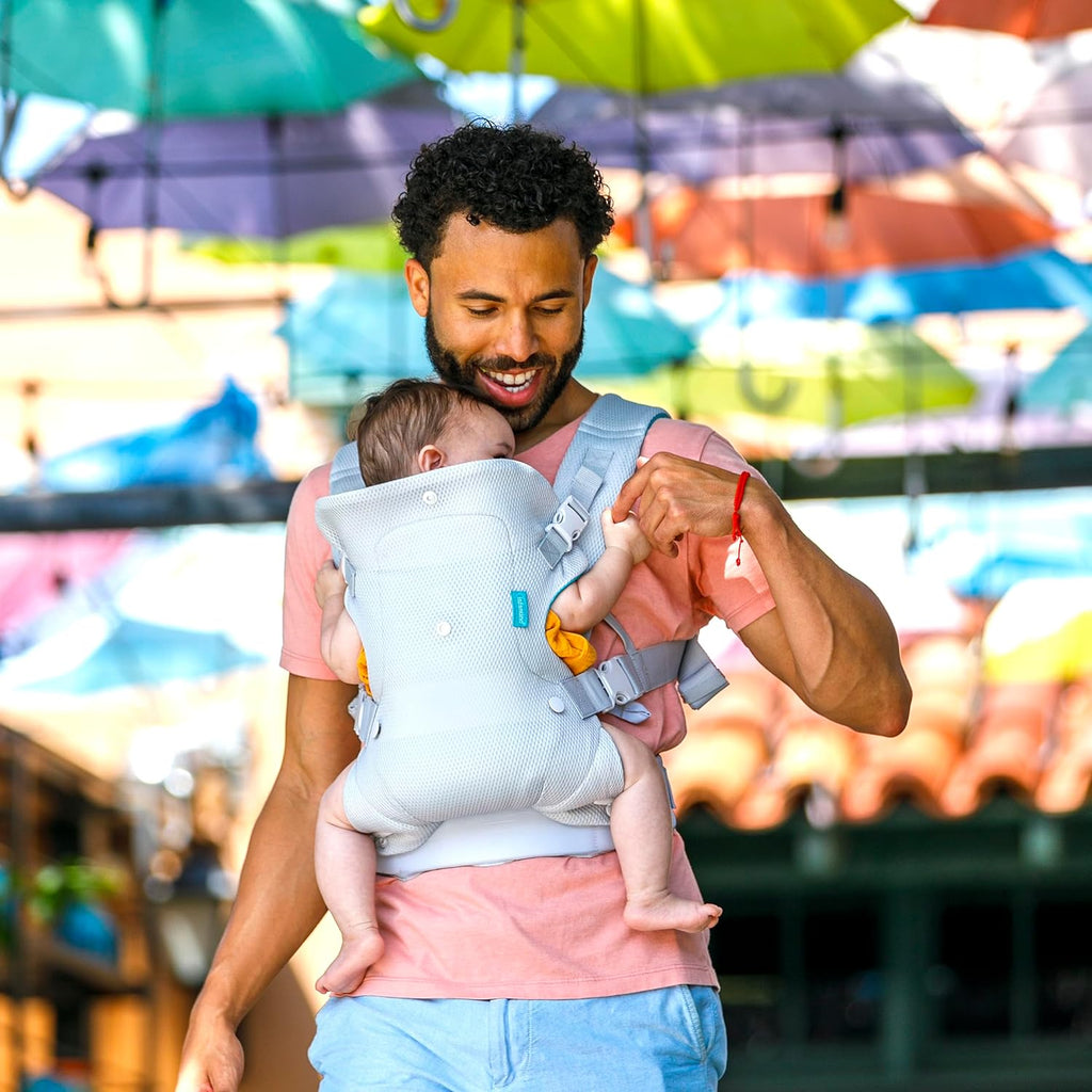 Flip 4-In-1 Light & Airy Convertible Baby Carrier, Adjustable, Ergonomic Babywearing, Registry Essential, Baby Carrier for Newborn to Toddler | Adjustable Fit, Enhanced Lumbar Support, Ergonomic Hands-Free Parenting, Registry Gift, for Newborns and Toddlers