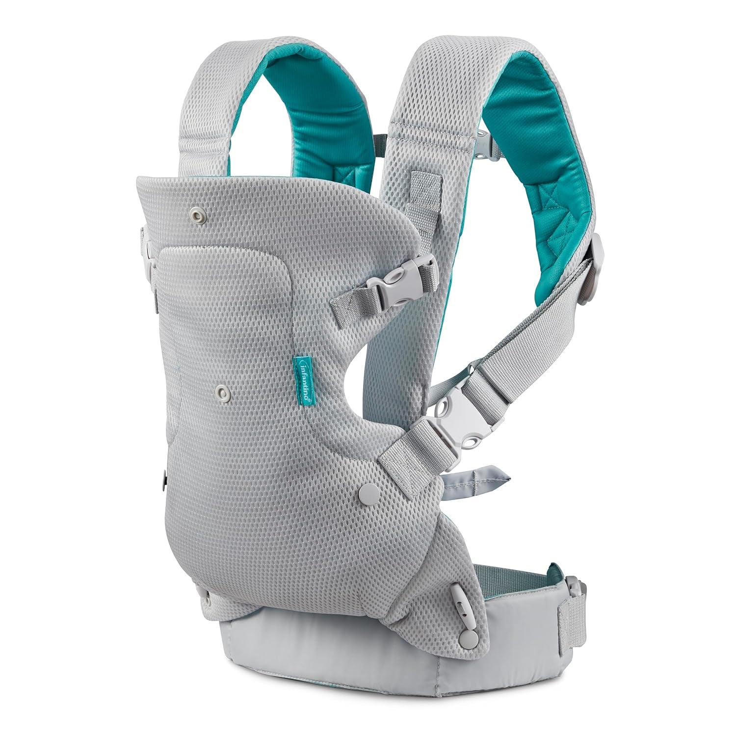 Flip 4-In-1 Light & Airy Convertible Baby Carrier, Adjustable, Ergonomic Babywearing, Registry Essential, Baby Carrier for Newborn to Toddler | Adjustable Fit, Enhanced Lumbar Support, Ergonomic Hands-Free Parenting, Registry Gift, for Newborns and Toddlers